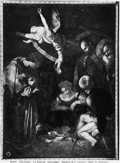 Geboorte, 1609 door Michelangelo Merisi Caravaggio